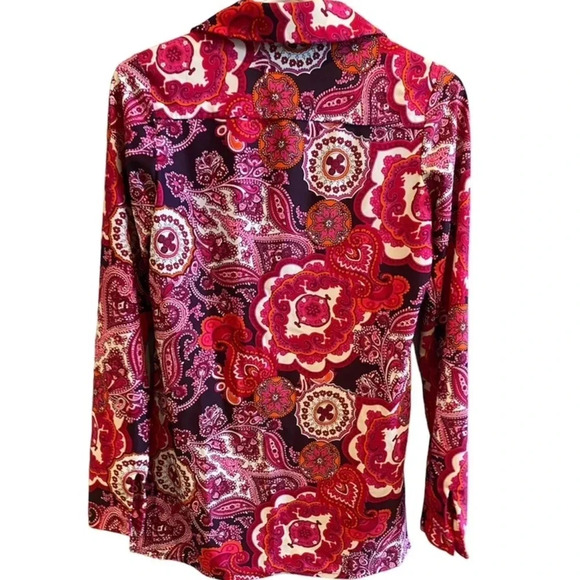 JUDE CONNALLY EUC WOMENS TOP SHIRT BLOUSE WRINKE FREE SIZE XS - Picture 2 of 3